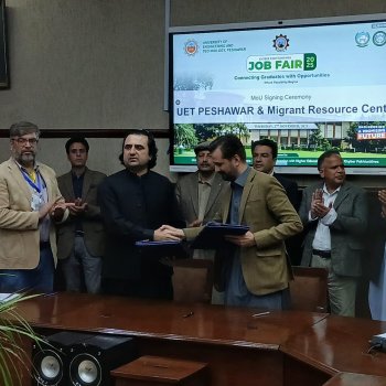Signing of MoU with UET Peshawar